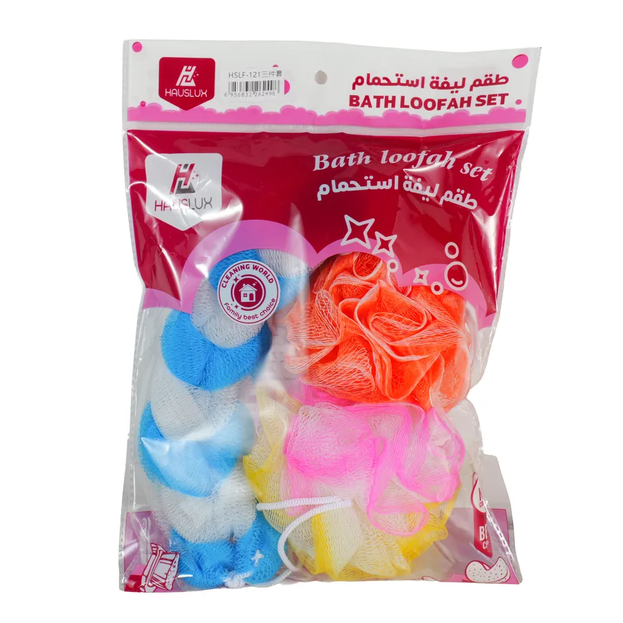 طقم ليفة استحمام (3 قطع) HSLF-121